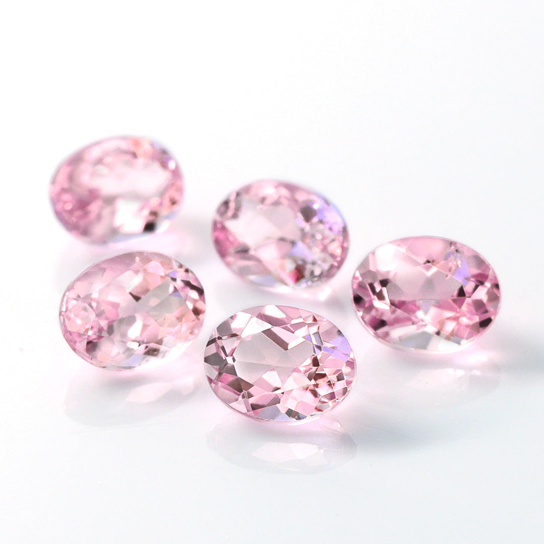 ビズー公式】モルガナイト(ローズピンクカラー) K10/ピアス(片耳