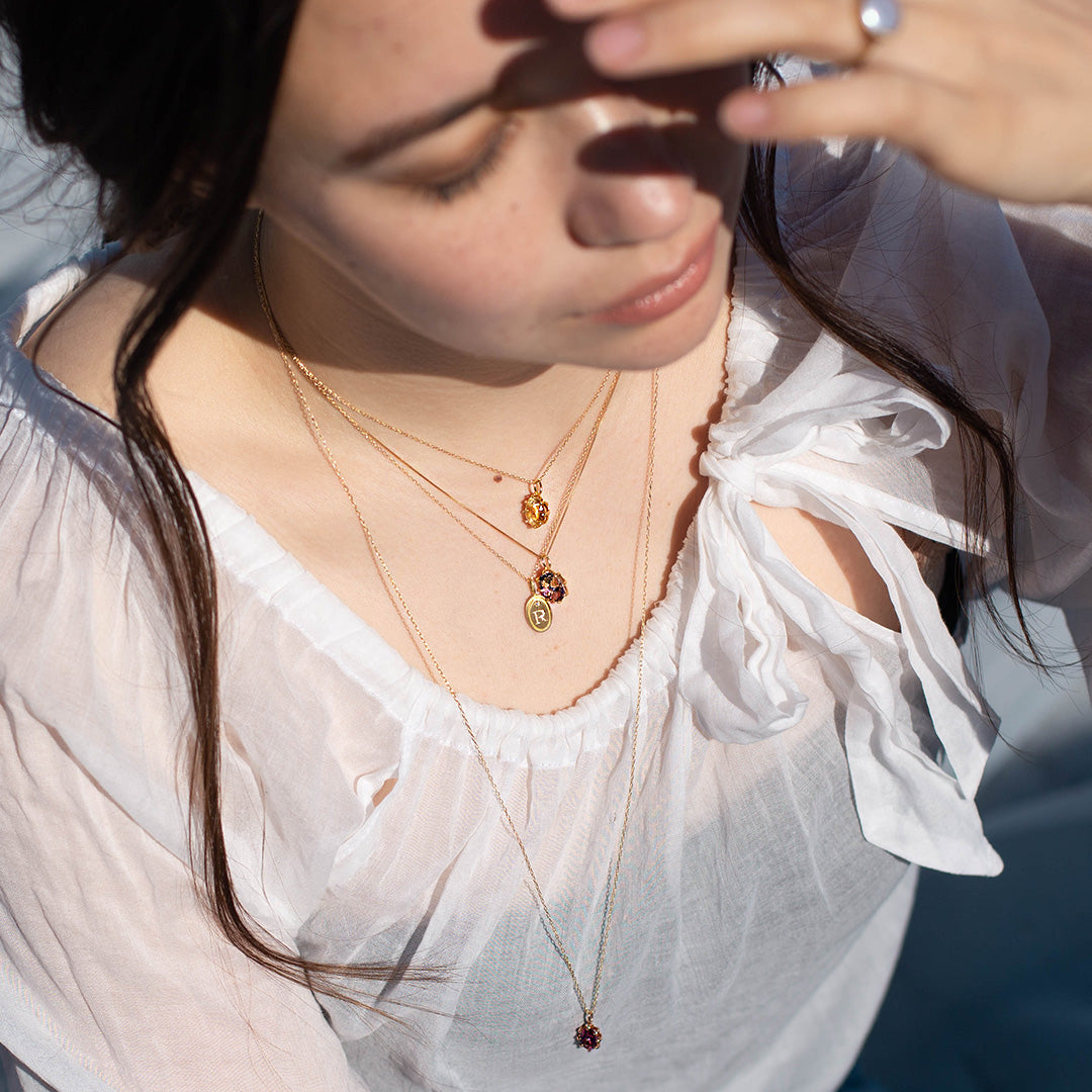 ビズー公式】アメトリン K18(18金) ペンダントトップ セパージュ