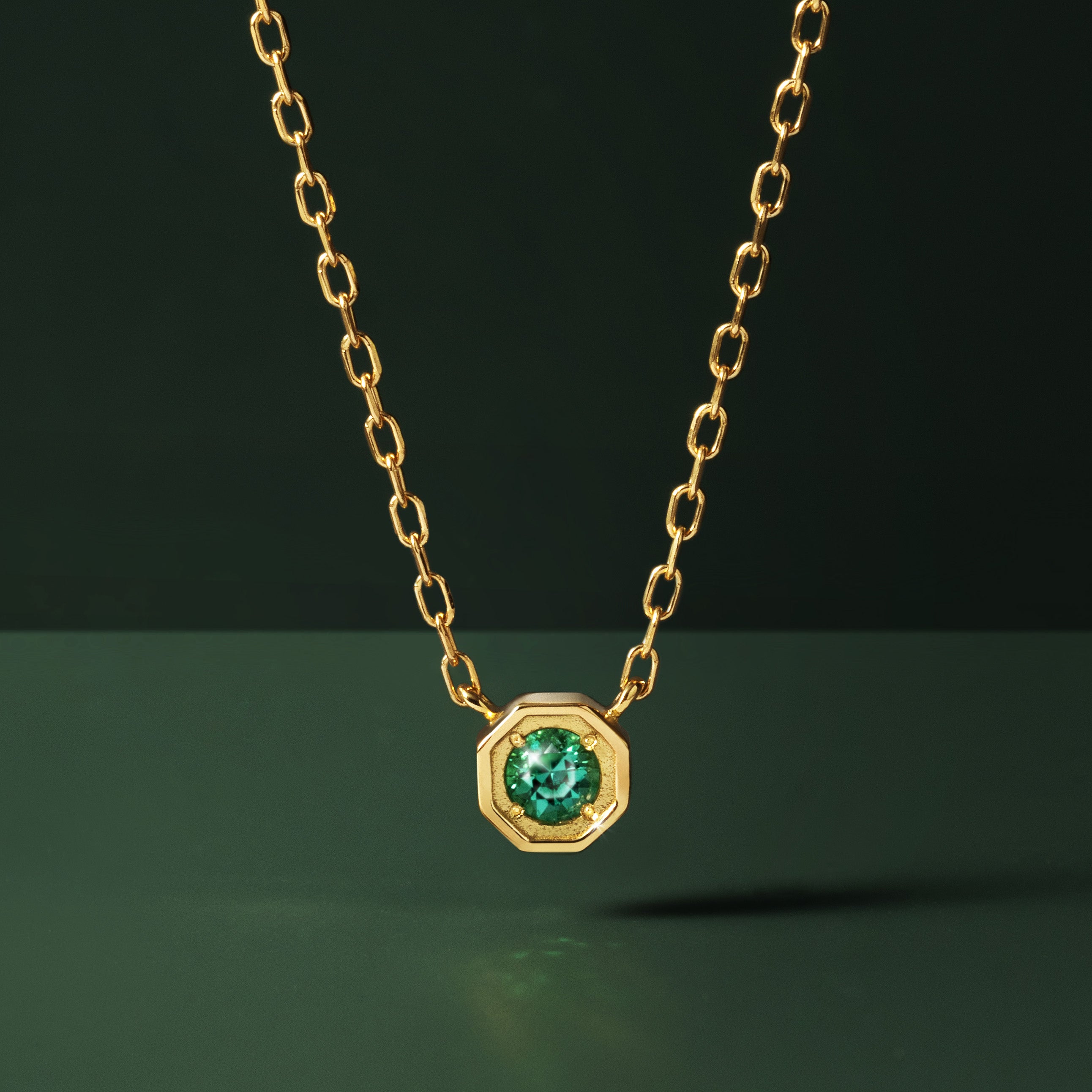 エメラルド(ザンビア産) K18/PTネックレス・アン