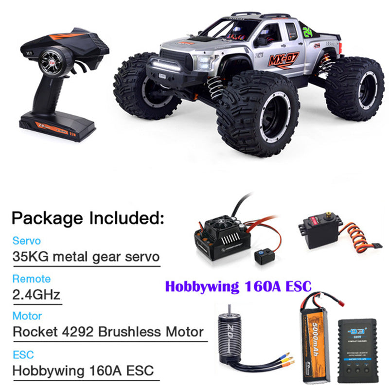 ZD Racing MX 07 1/7 4WD 8S Brushless Monster Truck 80km/h | bometoys