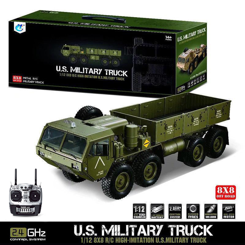HG P801 P802 US Army Military Truck 1/12 8X8 M983 RC Car | bometoys