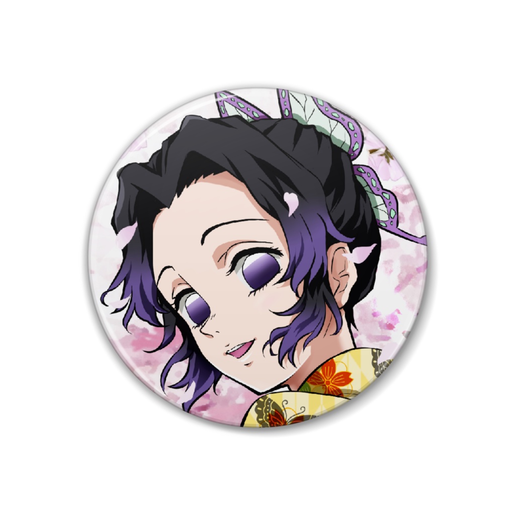 胡蝶しのぶ 缶バッチ - とりん - BOOTH