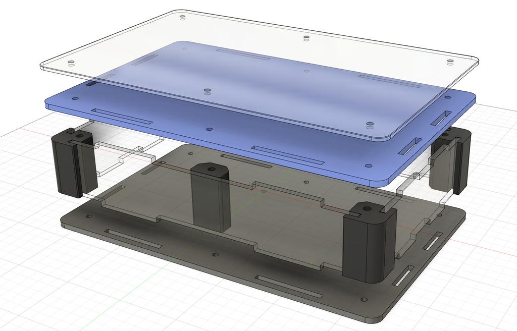 受注生産】穴加工無しコンパクトアケコンケース(中サイズ) - くろまき