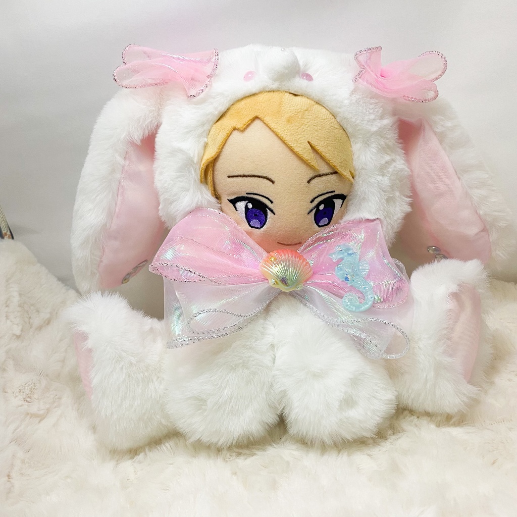 ぬい服 10cm おすわり(左・右) ぬい服 10cm おすわり(右)しろ ぬい服