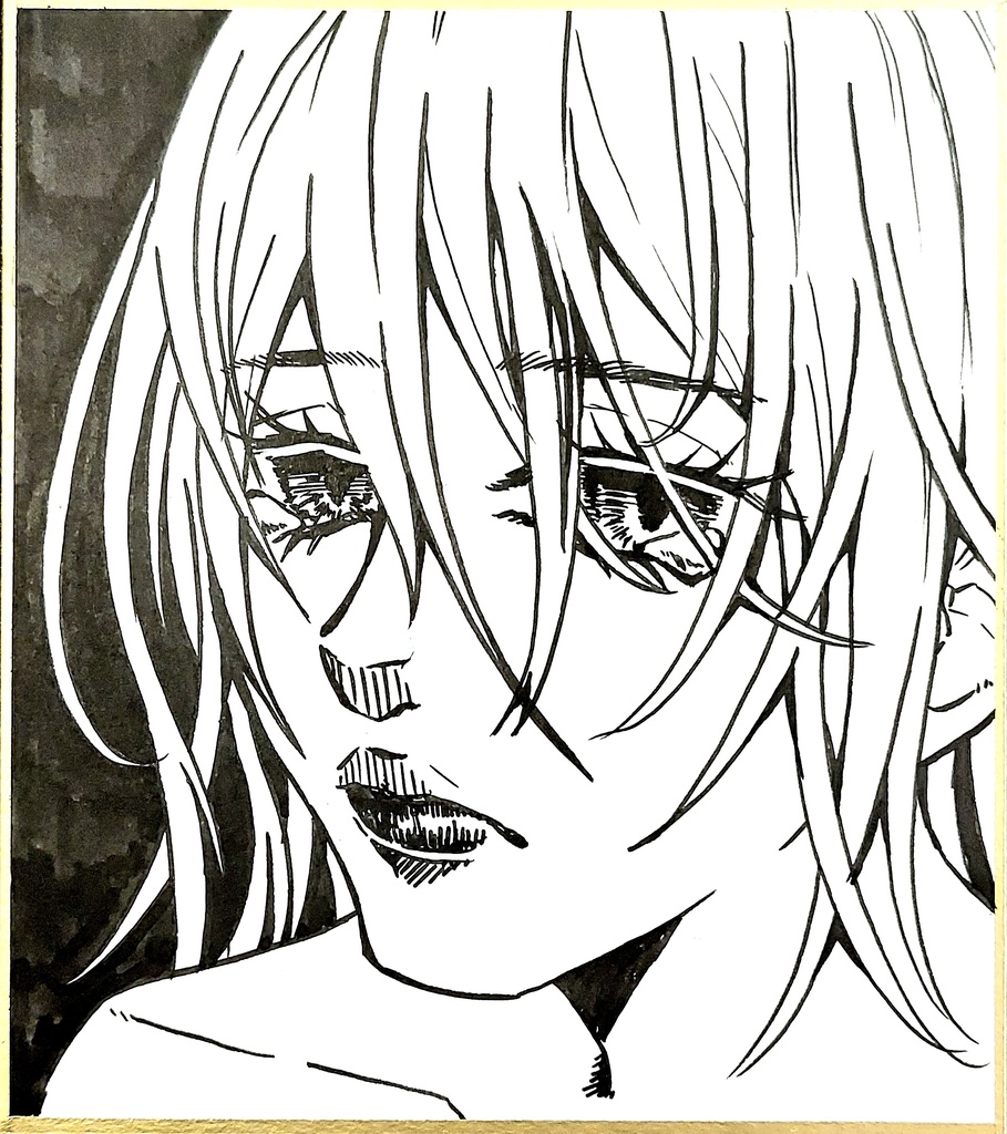 公*o様 オリジナル手描きイラスト アナログ 大色紙 公*o様 オリジナル