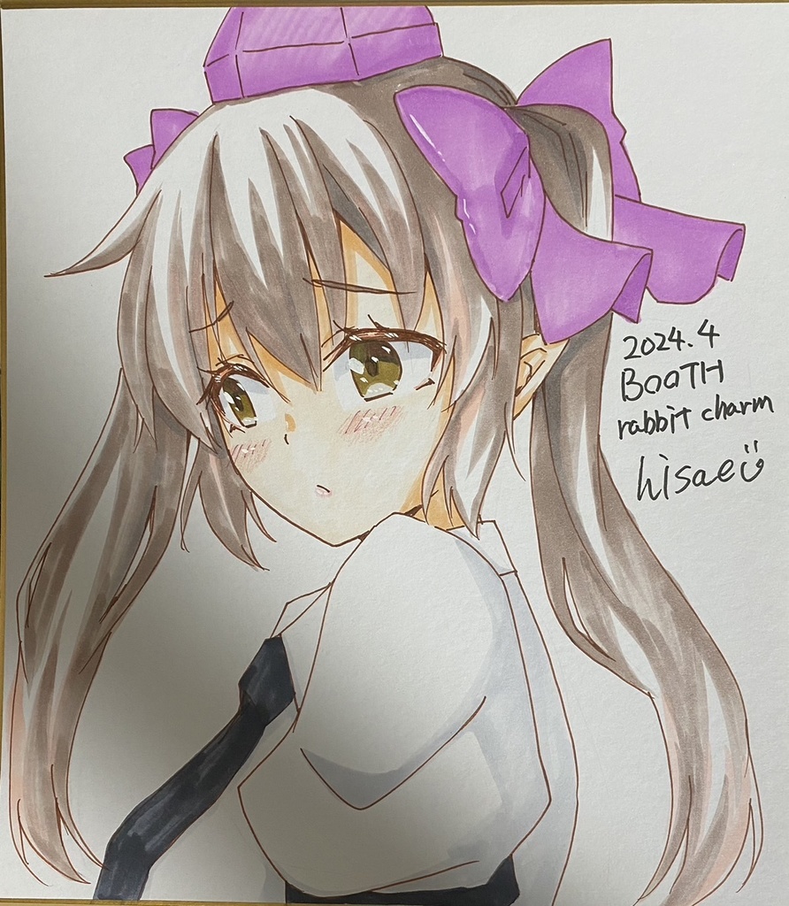 東方】手描きイラスト色紙【リクエスト可】 - rabbit charm - BOOTH