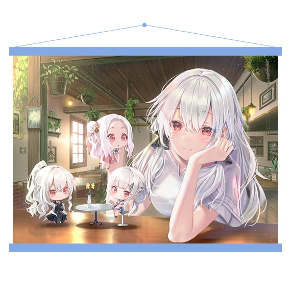 白昼夢の青写真 in her Shoes」B2タペストリー＜まどろみティータイム