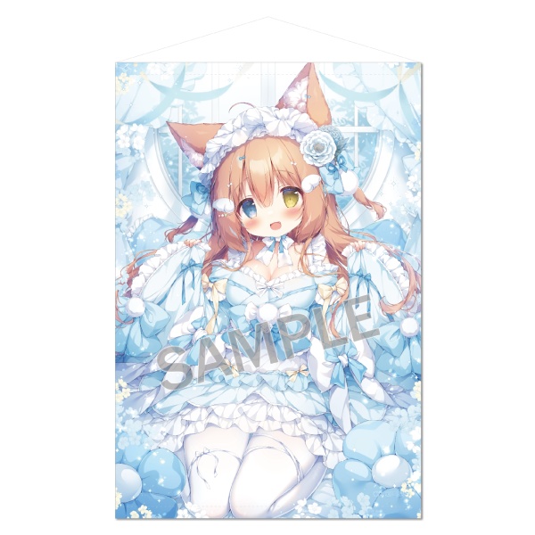 桃豆こまもち】B2タペストリー 和メイドこまこちゃん - ブレンドリーム