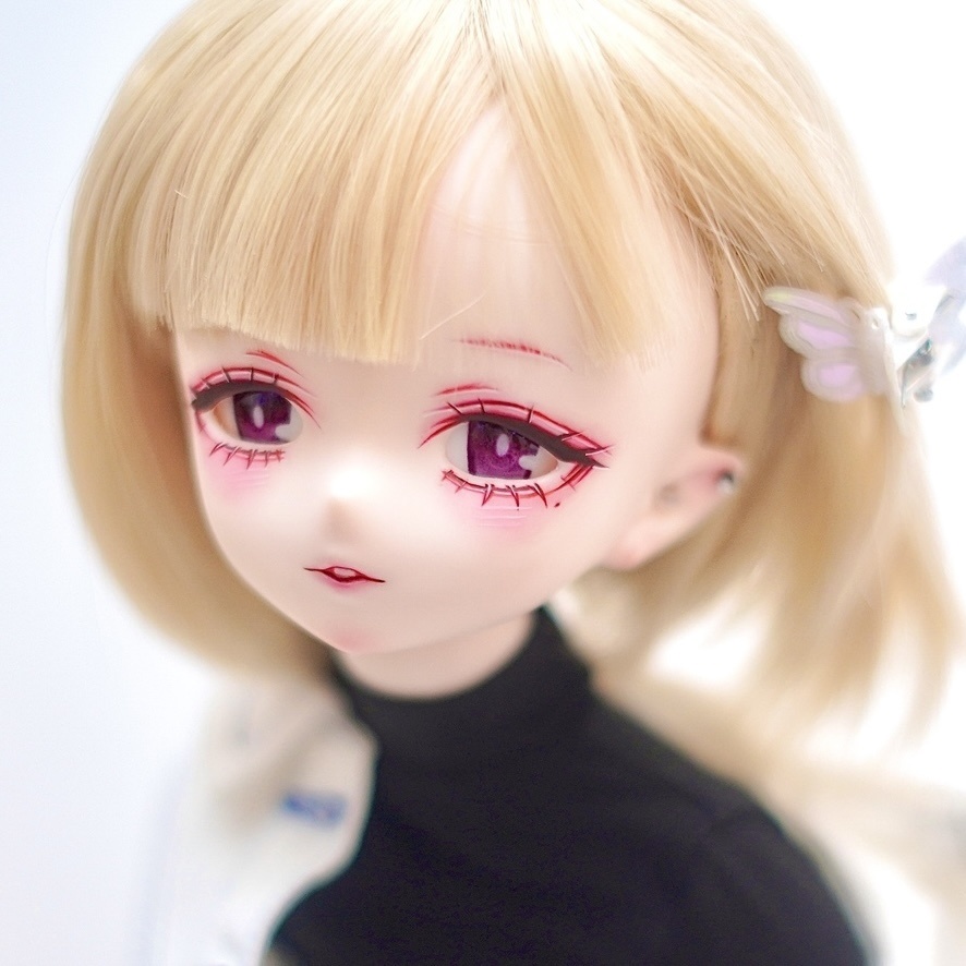 imomodoll corvus 1/4 カスタムヘッド アイ ピアス付き 難あり クール