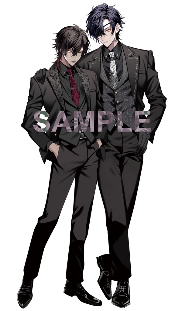 燭台切光忠/大倶利伽羅 みつくりBlackスーツアクリルスタンド - 元祖