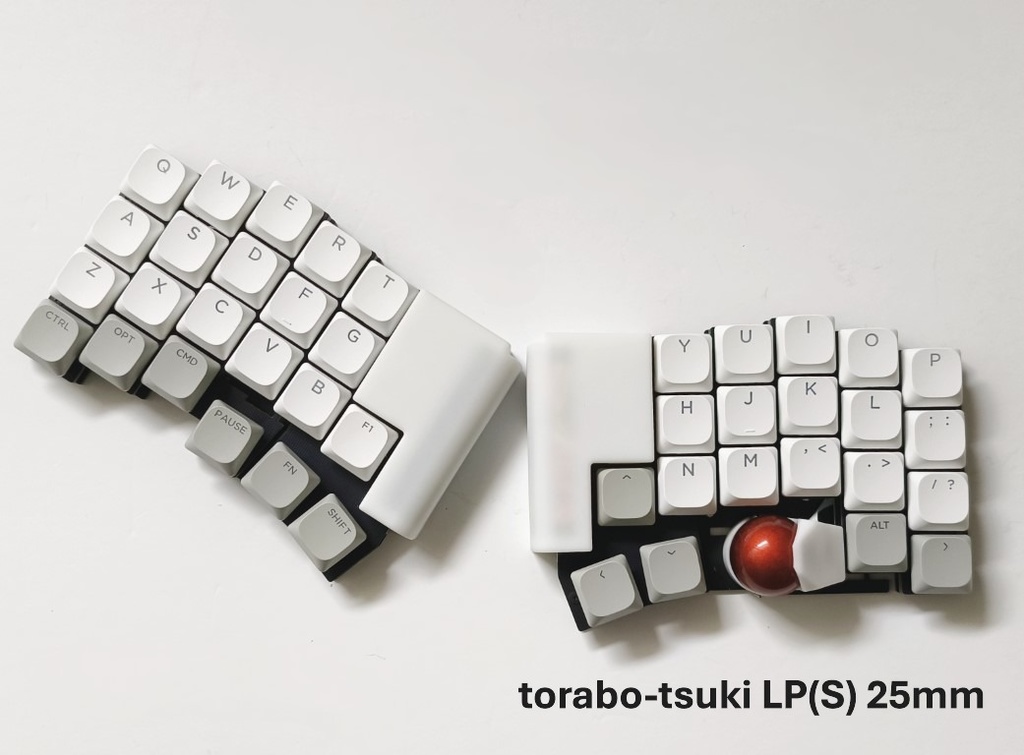 torabo-tsuki LP トラックボール付き無線分割キーボードキット - のぎ