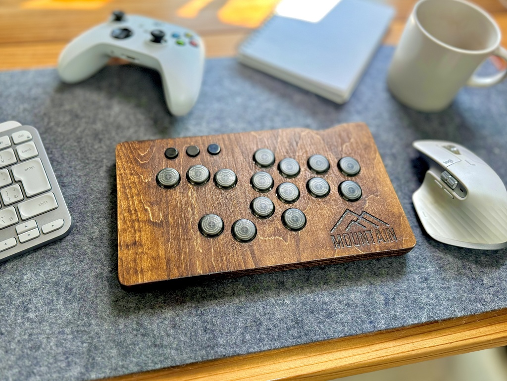MOUNTAIN」木製薄型レバーレスコントローラー - Akitoのおみせ - BOOTH