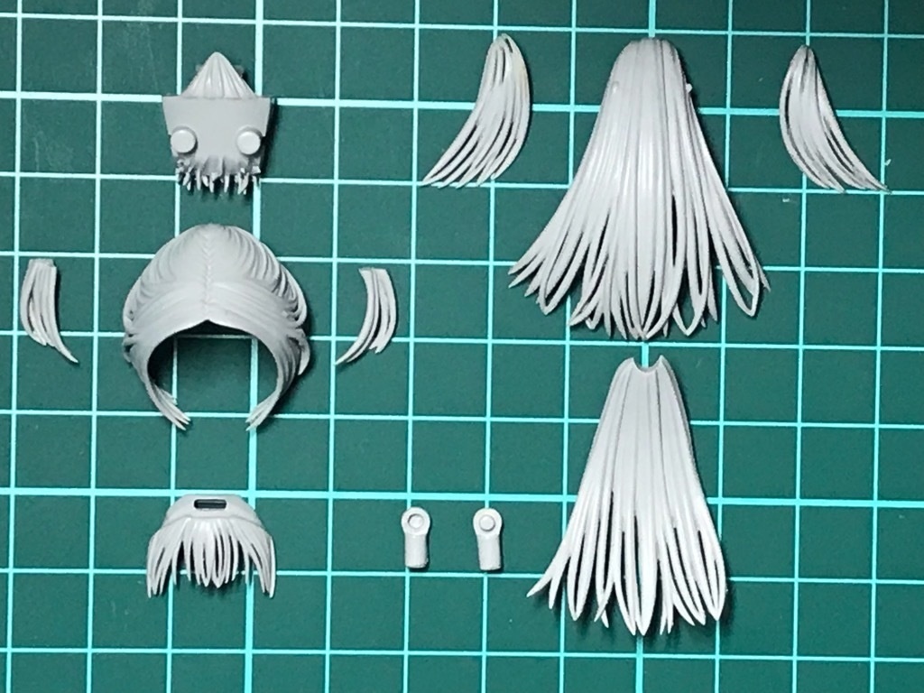 メガミデバイス 朱羅 弓兵 用 髪パーツ (武装モード) - ぱてごねや