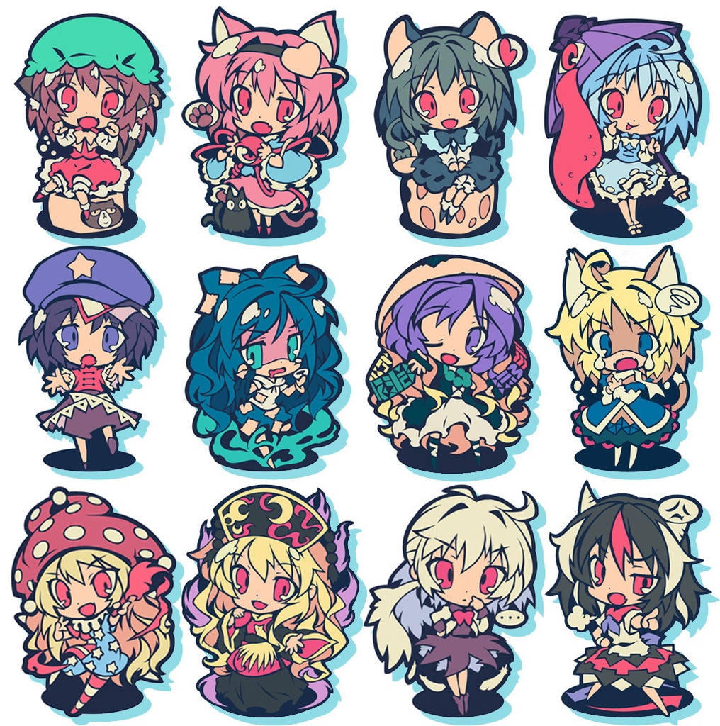 東方ラバーキーホルダー02 - こすぷれ喫茶娘々 - BOOTH