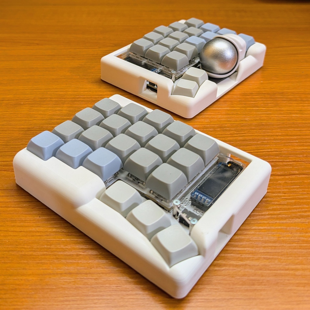 Keyball39】マシュマロケース｜スモアホワイト - marsh-mallow - BOOTH