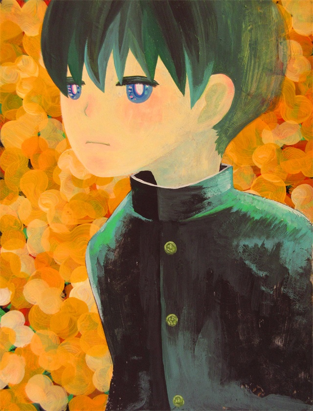 まなざし（アクリル絵の具イラスト原画） - zarazara space - BOOTH