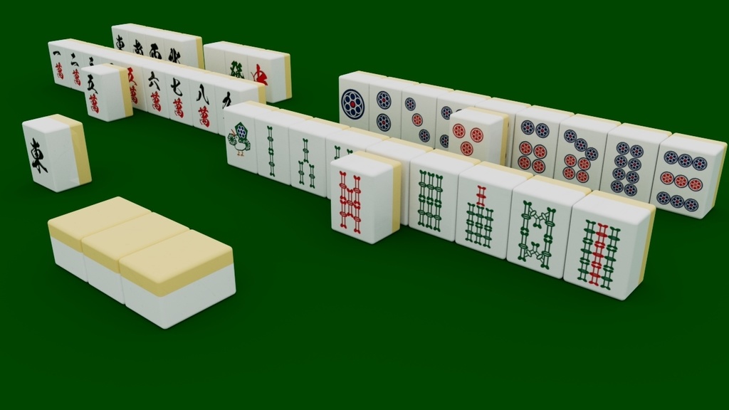 麻雀牌一式（季節牌なし） - imongmongi - BOOTH