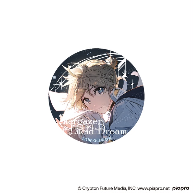 鏡音レン ラスカル 缶バッジ 赤倉