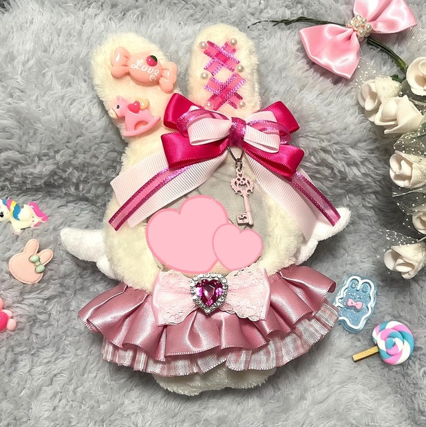 みうめぅ様ぬい服ふわふわ猫耳うさ耳お座り着ぐるみにじ