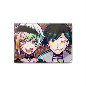 狼ゲーム57mm缶バッジ （リンタロウ・リツ） - スタジオわさび公式SHOP