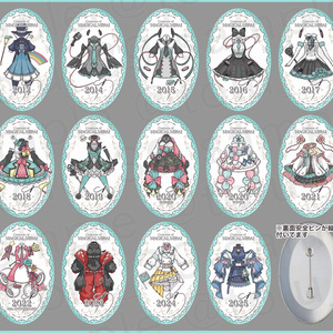 ホロ加工缶バッジA＜asteroid：初音ミク＞ - Rella Artworks / 不安定+