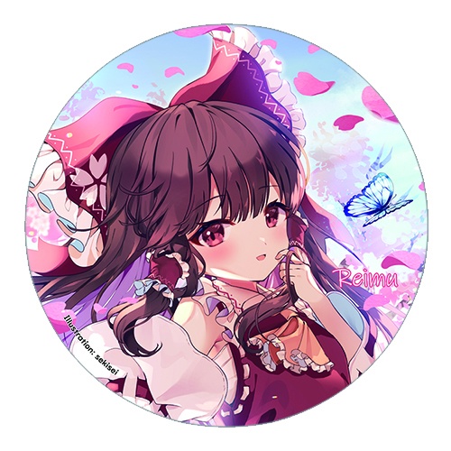 東方Project 博麗霊夢E 缶バッジ(すなめりドリル) - ドリルきっず - BOOTH