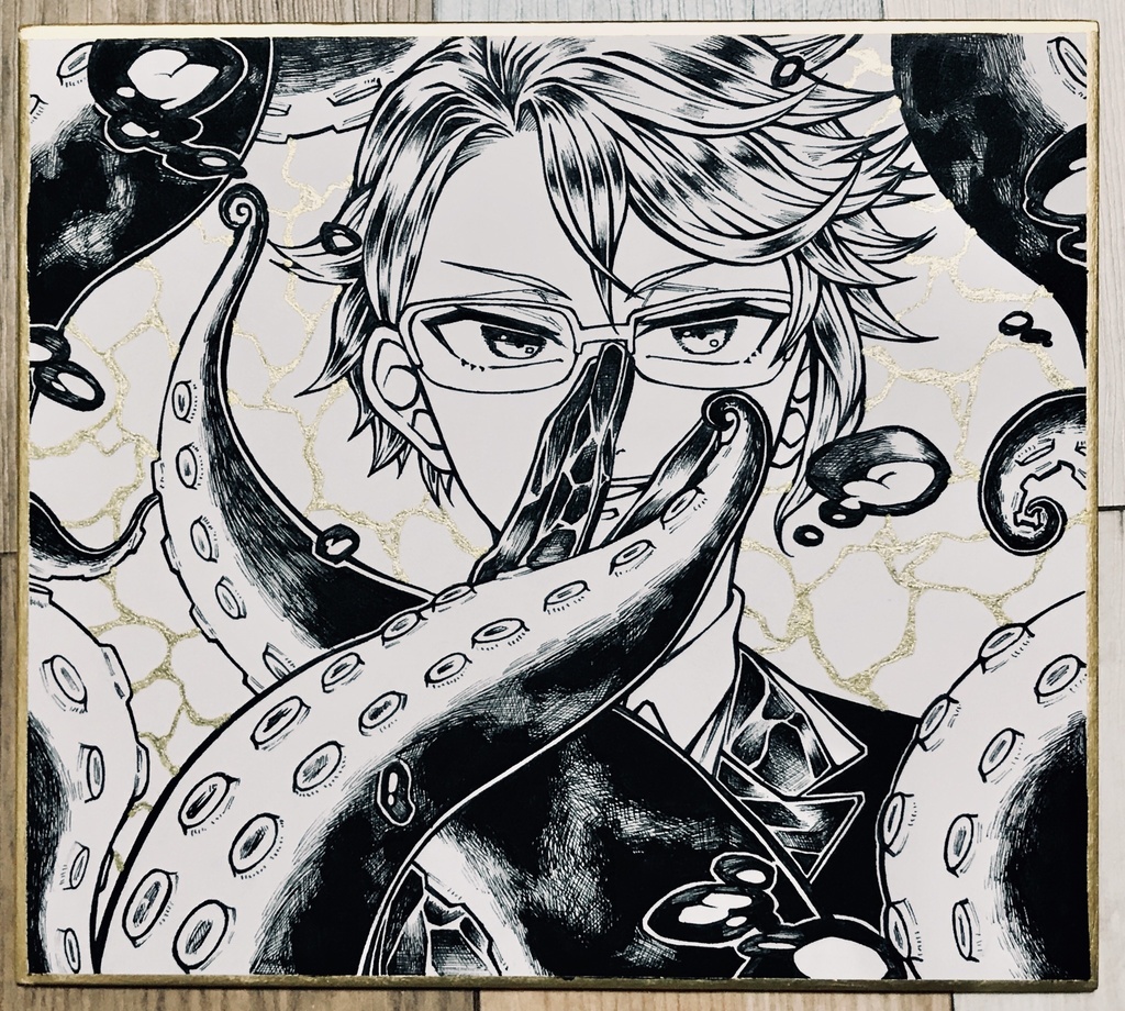 アズール アーシェングロット(twst)色紙イラスト - 百鬼夜行 - BOOTH