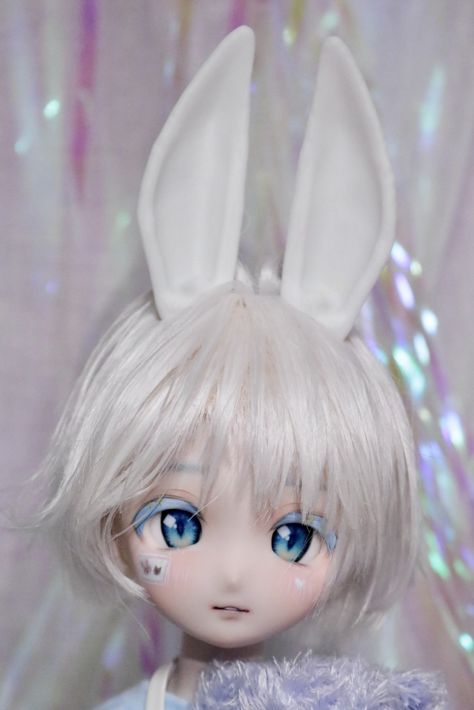 ケモ耳シリーズ】 1/3 うさぎ 耳 マグネット式 - ドールショップ