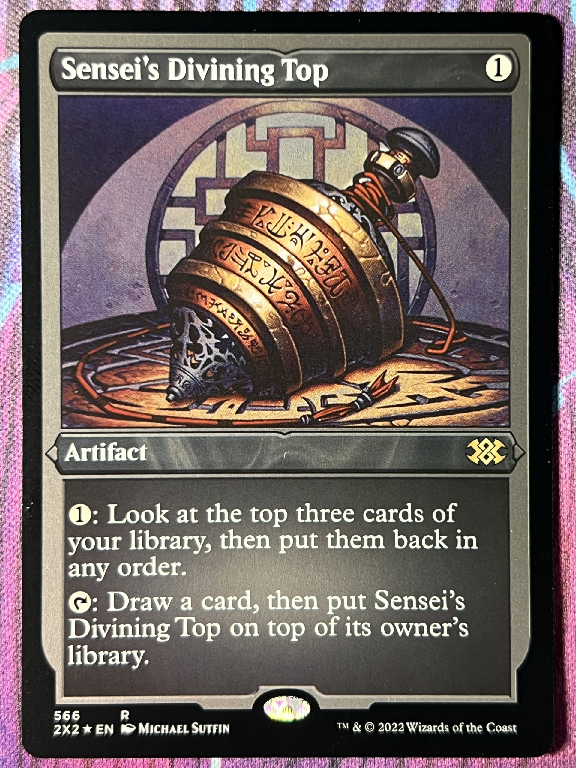 Sensei's Divining Top 2X2 #566 Etched Foil – Bootleg Mage