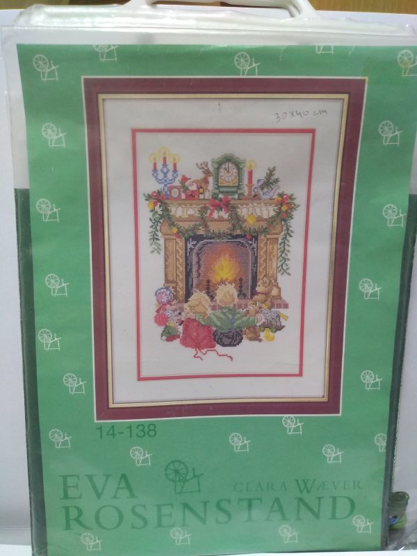 OLD EVA ROSENSTAND 北欧クロスステッチキット クリスマスと子供たち