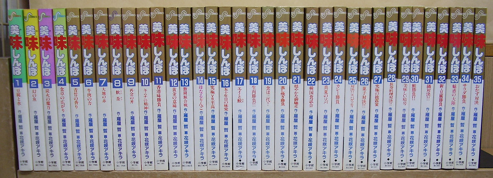美味しんぼ 1～100巻セット □画:花咲アキラ 作:雁屋哲 – Books