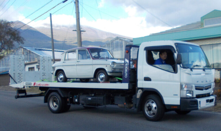 旧車】マツダ キャロル360 水没でエンジンがかからない（静岡