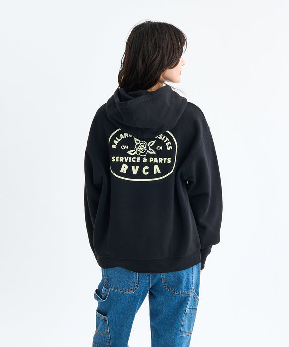 SALE】RVCA レディース COURT ZIP HOODIE パーカー 【2025年秋冬モデル】