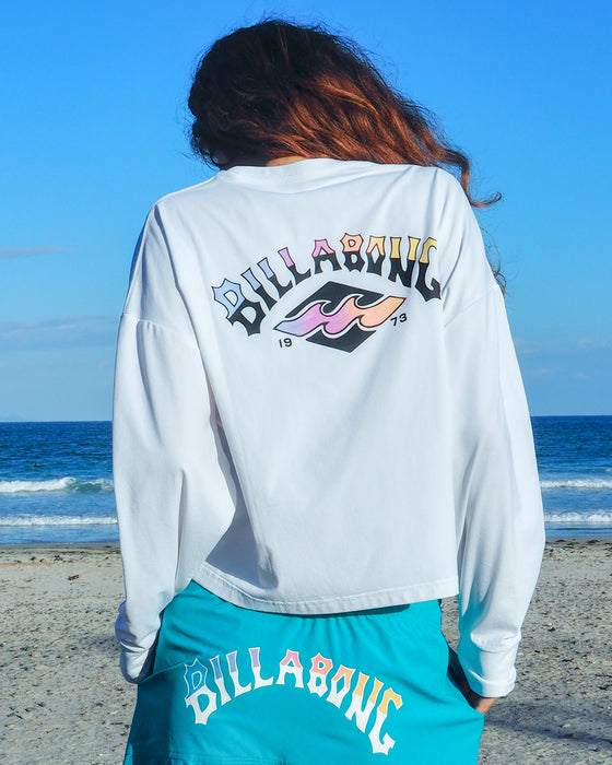 OUTLET】BILLABONG レディース MORFY SUNSET ARCH LS TEE RASH 長袖