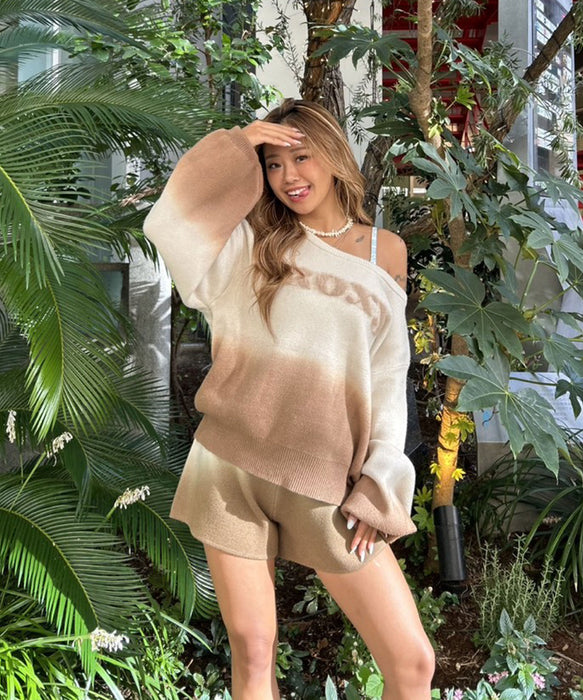 Roxy MAGIC HOUR TOPS ウィメンズ ニットトップス グラデーション &lt