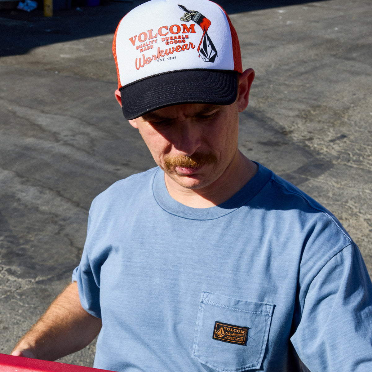 VOLCOM メンズ EVEN LAY WORKWEAR HAT キャップ