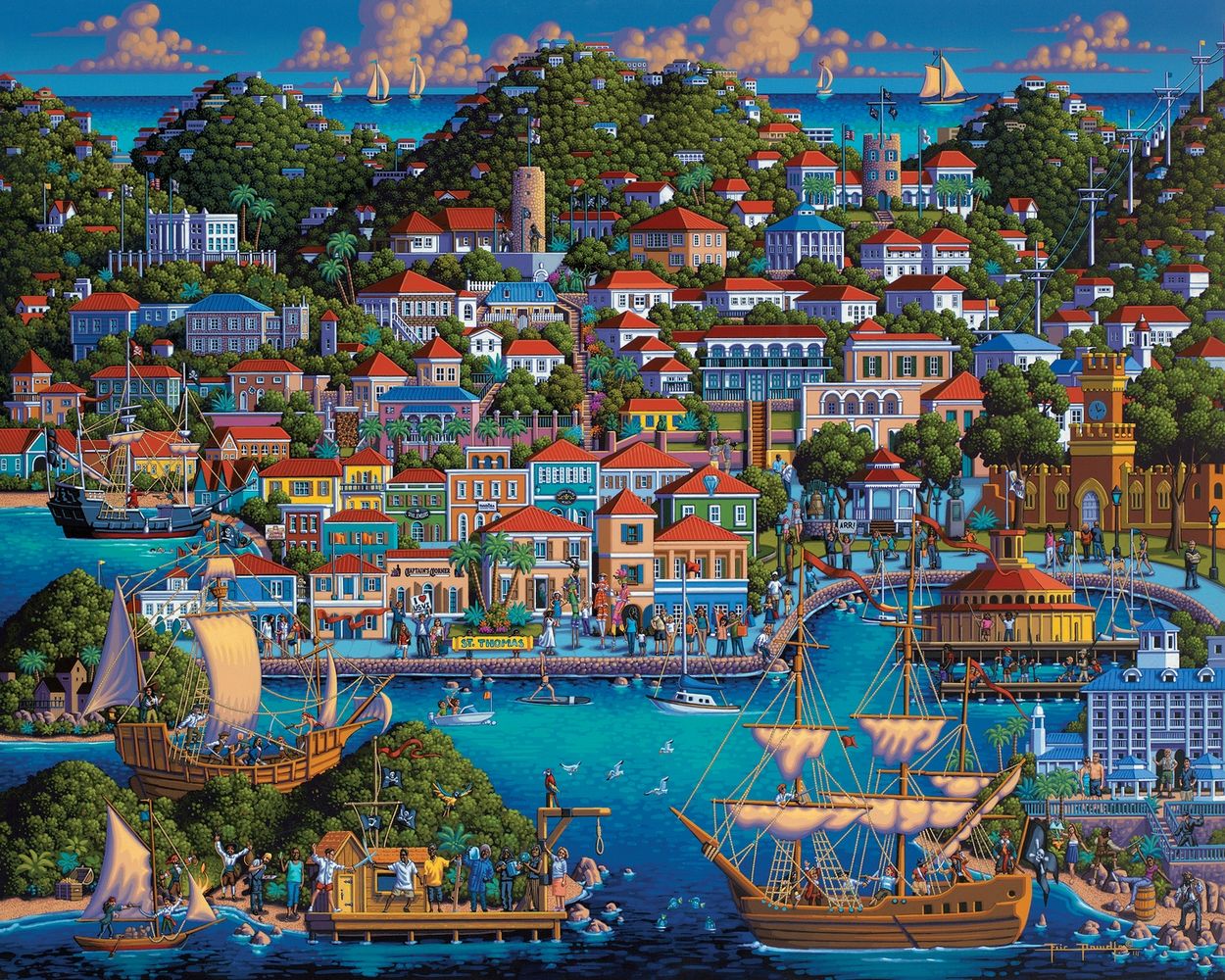 St. Thomas - Wooden Puzzle | Dowdle Folk Art