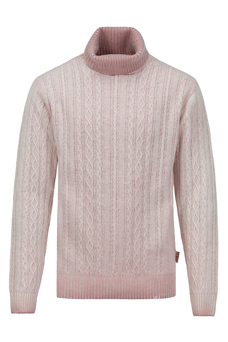 FORT フェードケーブルタートルネックニット / COL：BLU ブルー系 BOB