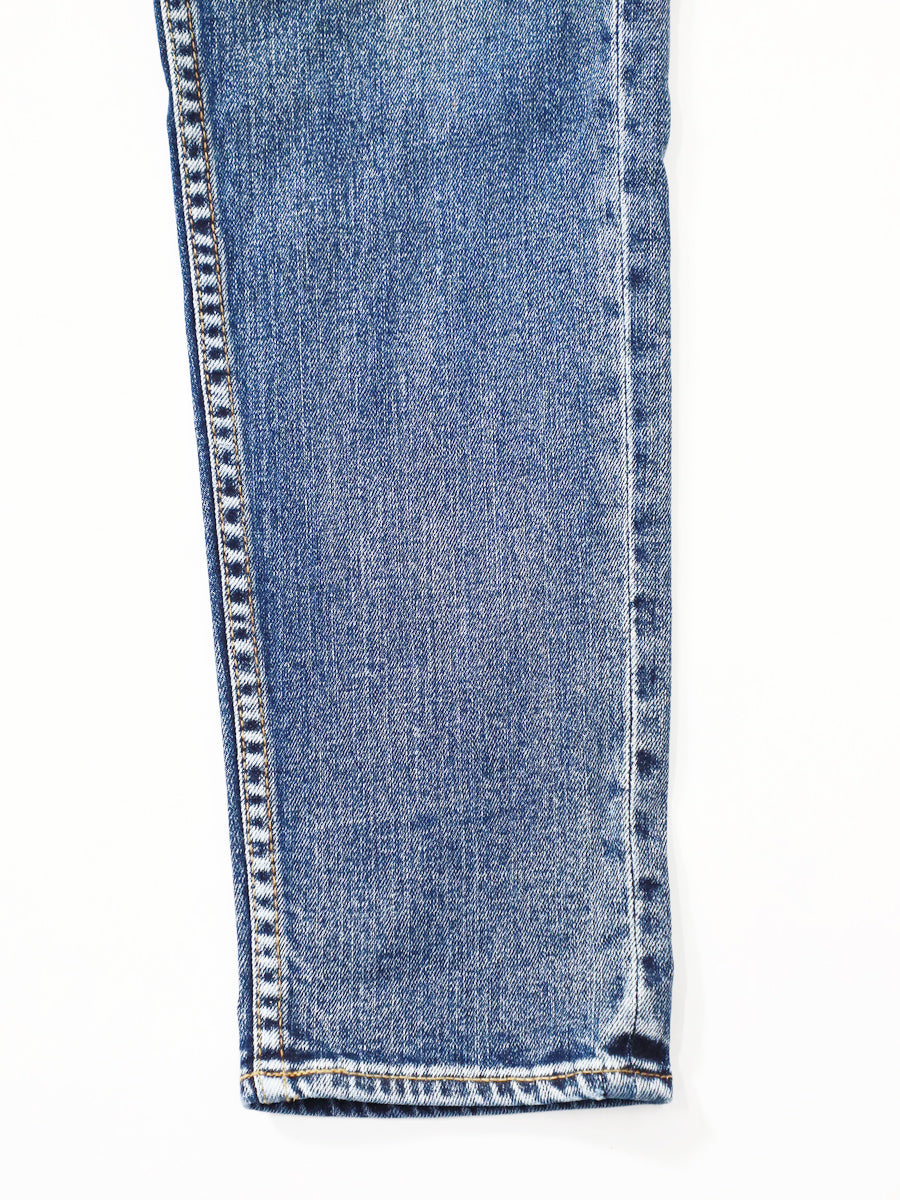 プレミアムジーンズ テーパードストレート アイスブリーチカラー