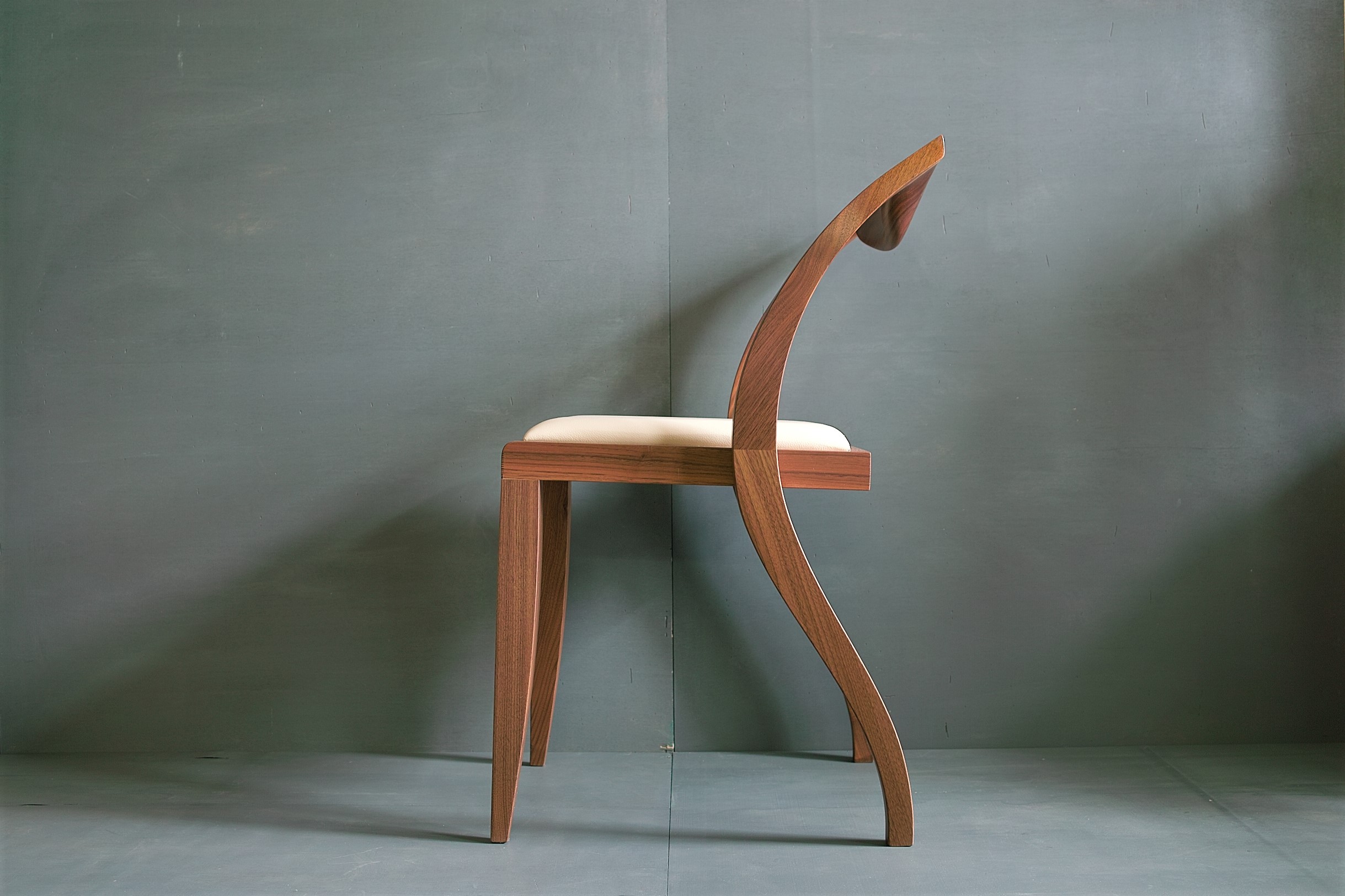 No.7331「porada ARLEKIN DINING CHAIR：本革×ウォルナット」SOLD