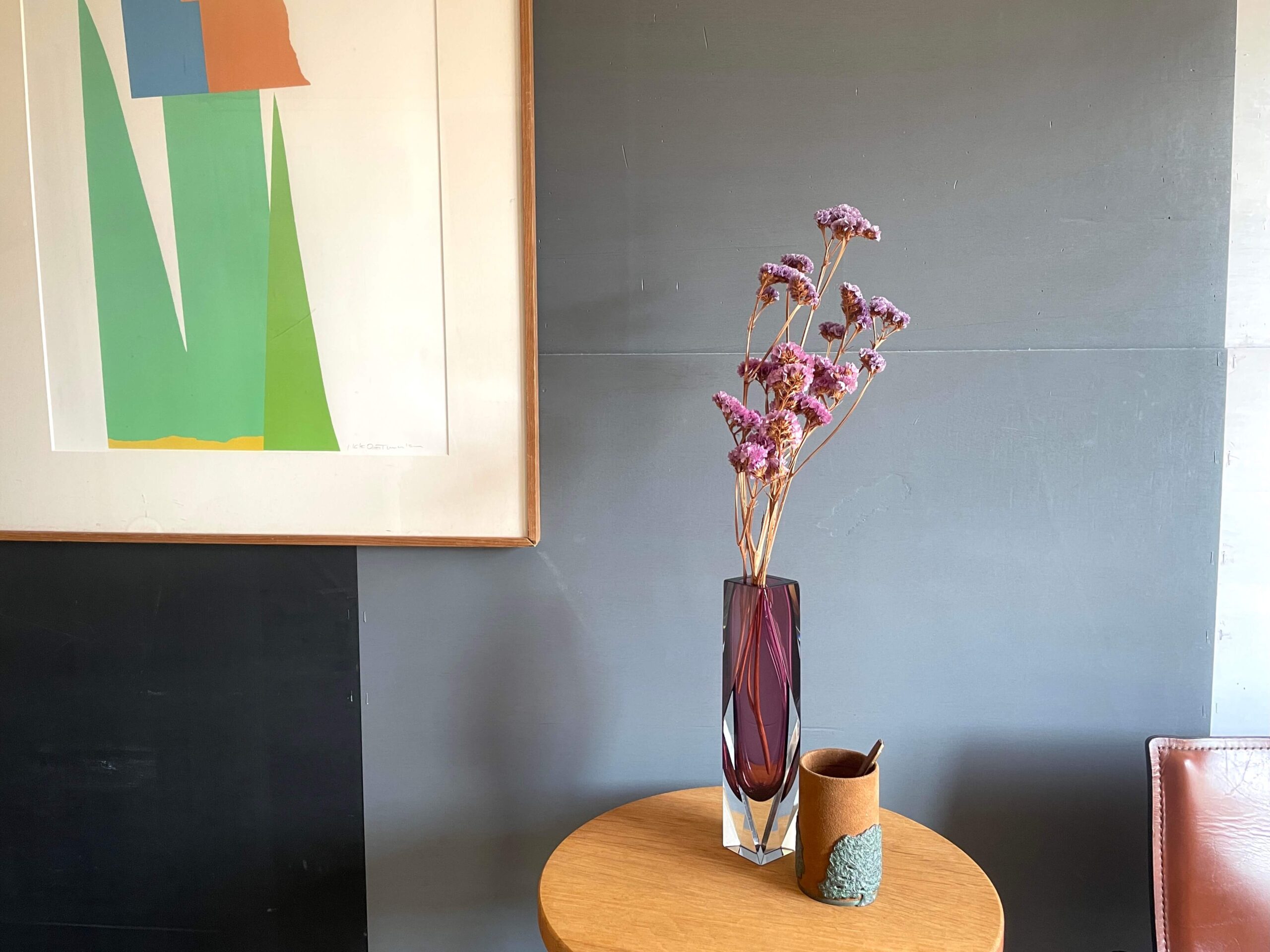 No.9880「ムラノガラス ベース：Alessandro Mandruzzato」高さ25.5cm