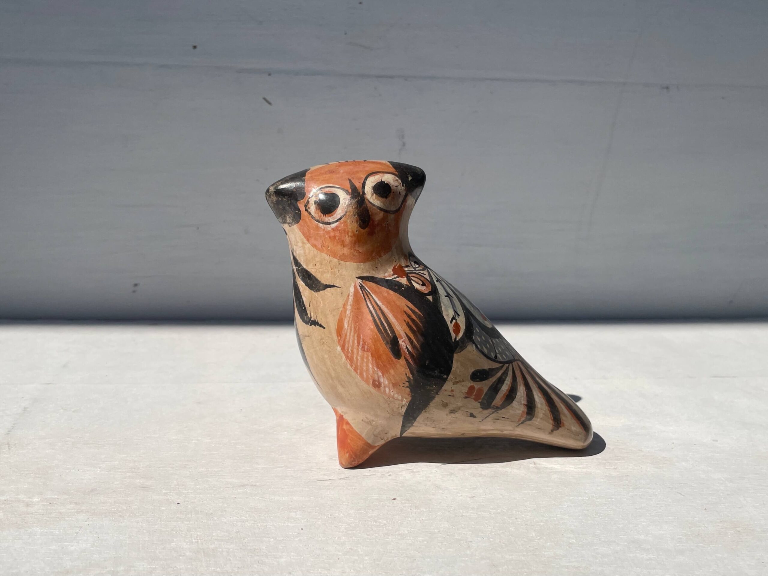 No.10711「メキシコの民芸：トナラ焼き / とり」幅13cm | ボルトナット