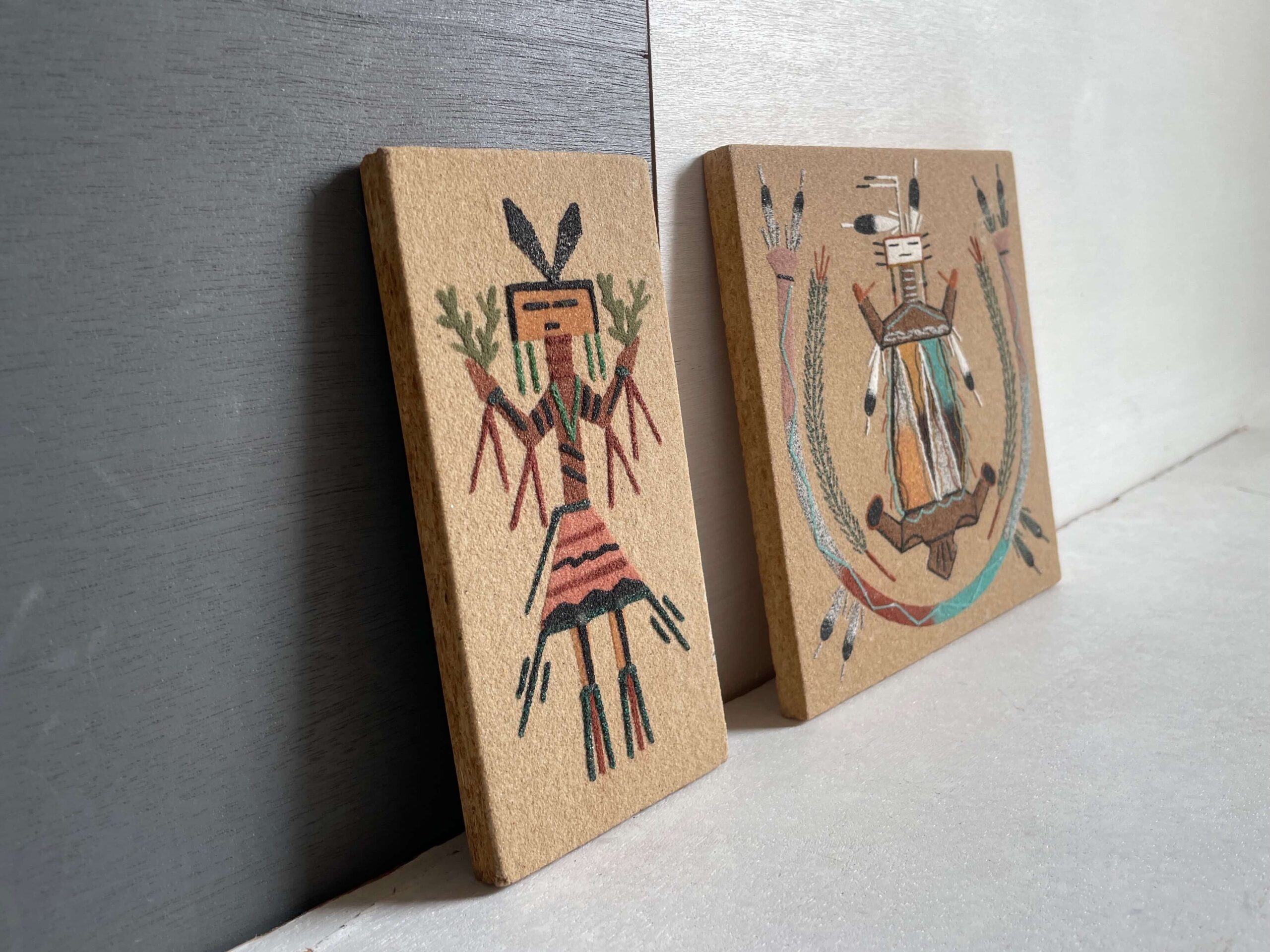 No.10725「世界の民芸：Hopi / ホピ族 サンドアート」7.5×15cm