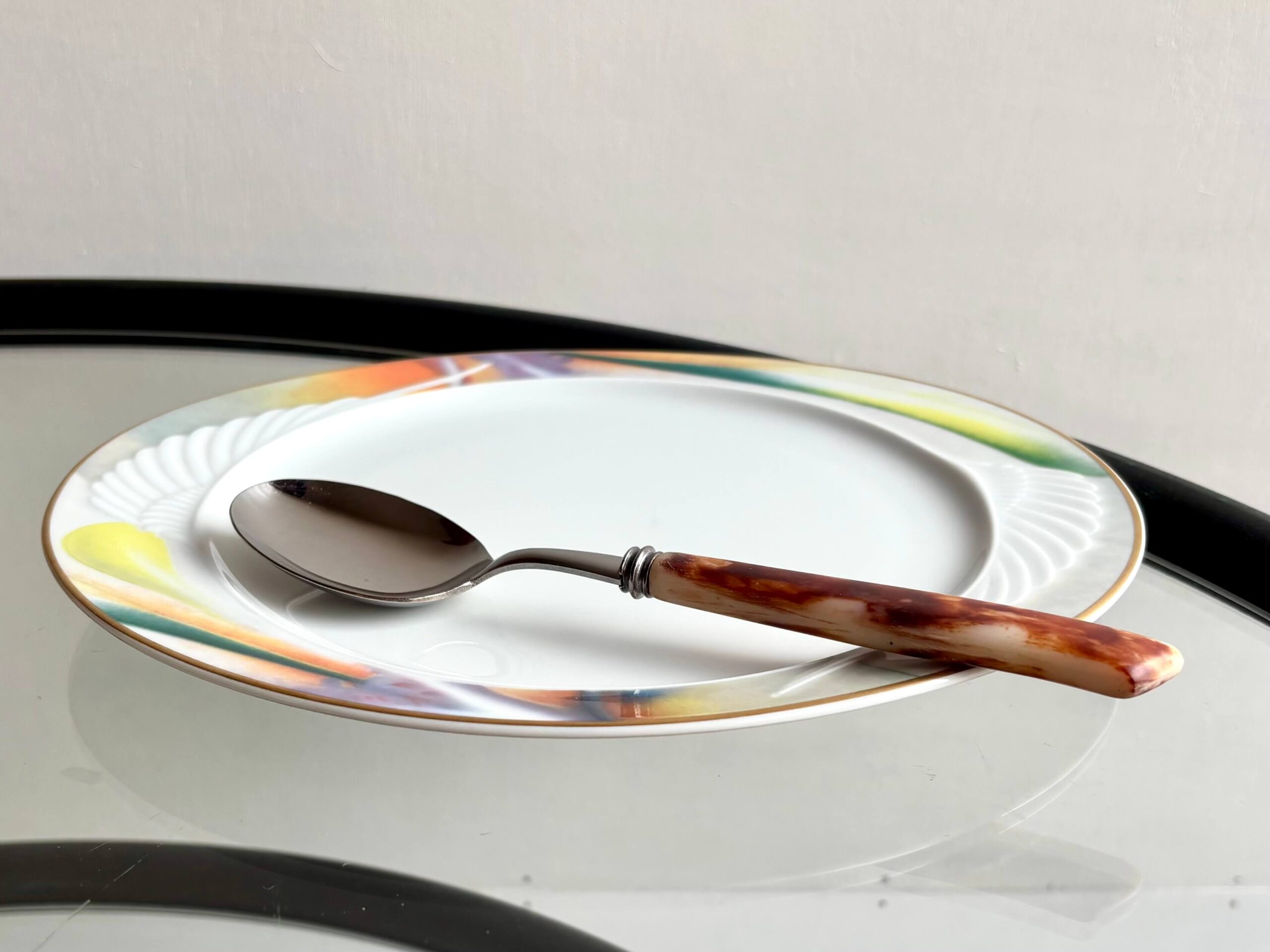 ビンテージ シェルと真鍮のスプーン(6本セット) ビンテージ シェルと