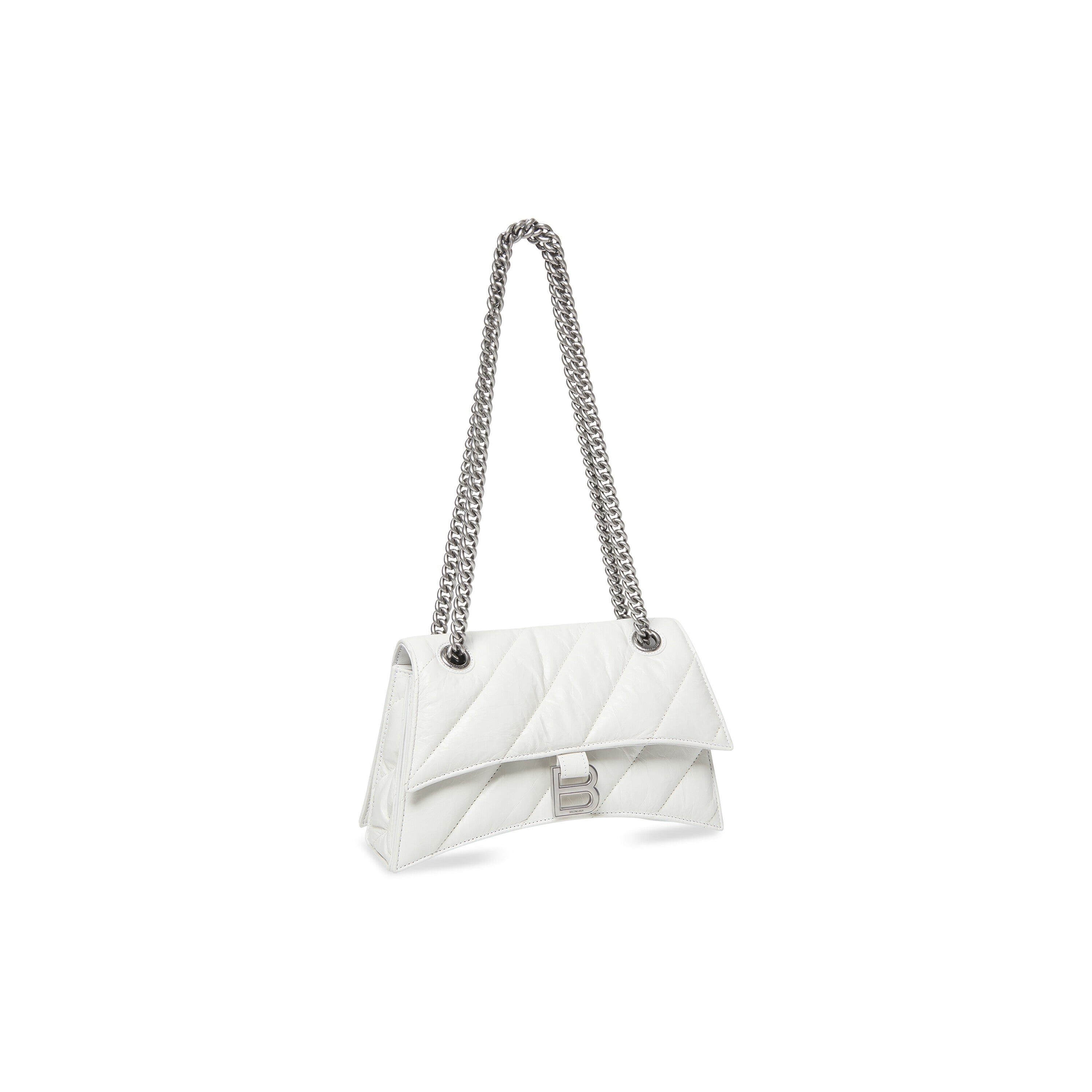 正規品・送料無料】BALENCIAGA / CRUSH Small Chain Bag White | BOLS