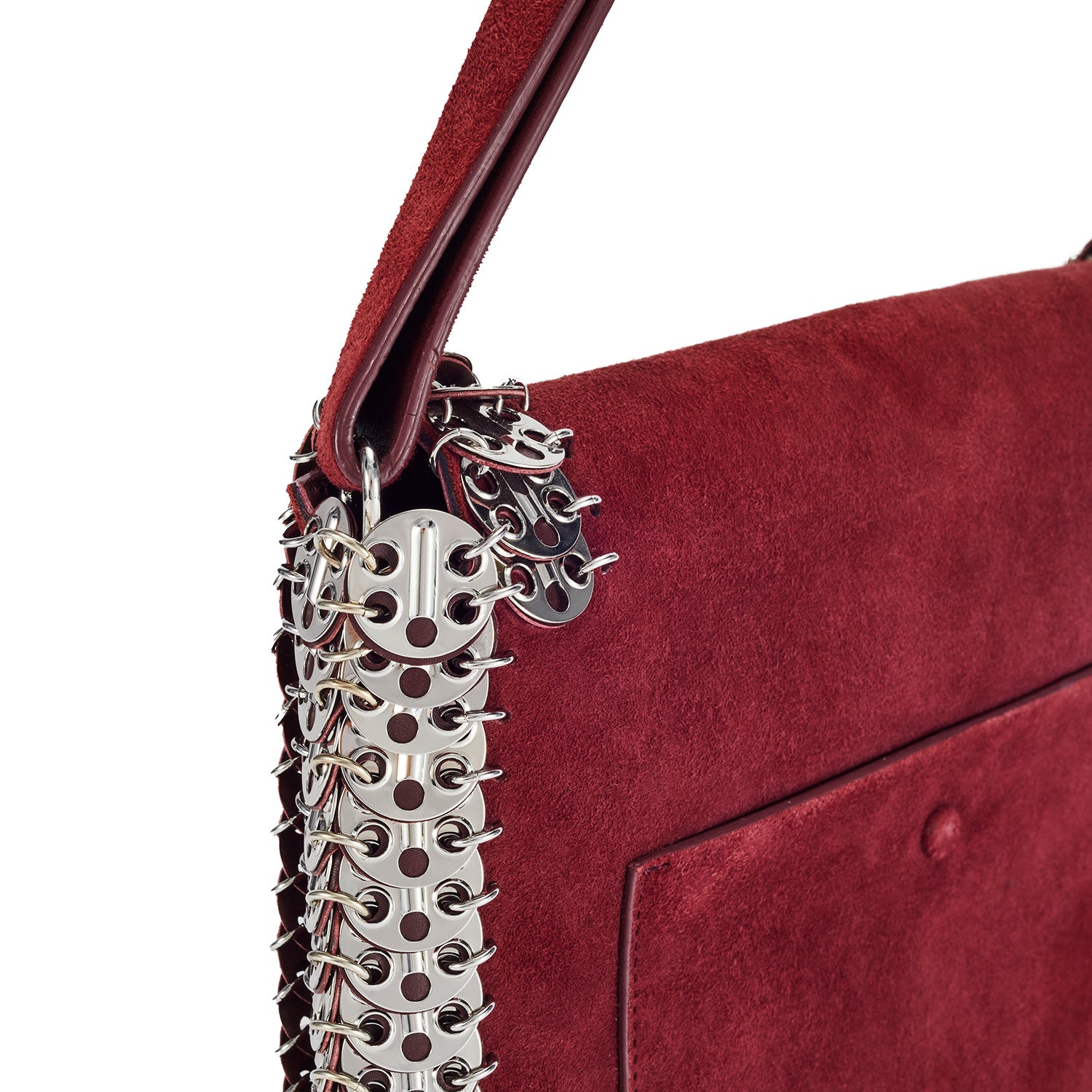 正規品・送料無料】Paco Rabanne / leather and metal shoulder bag