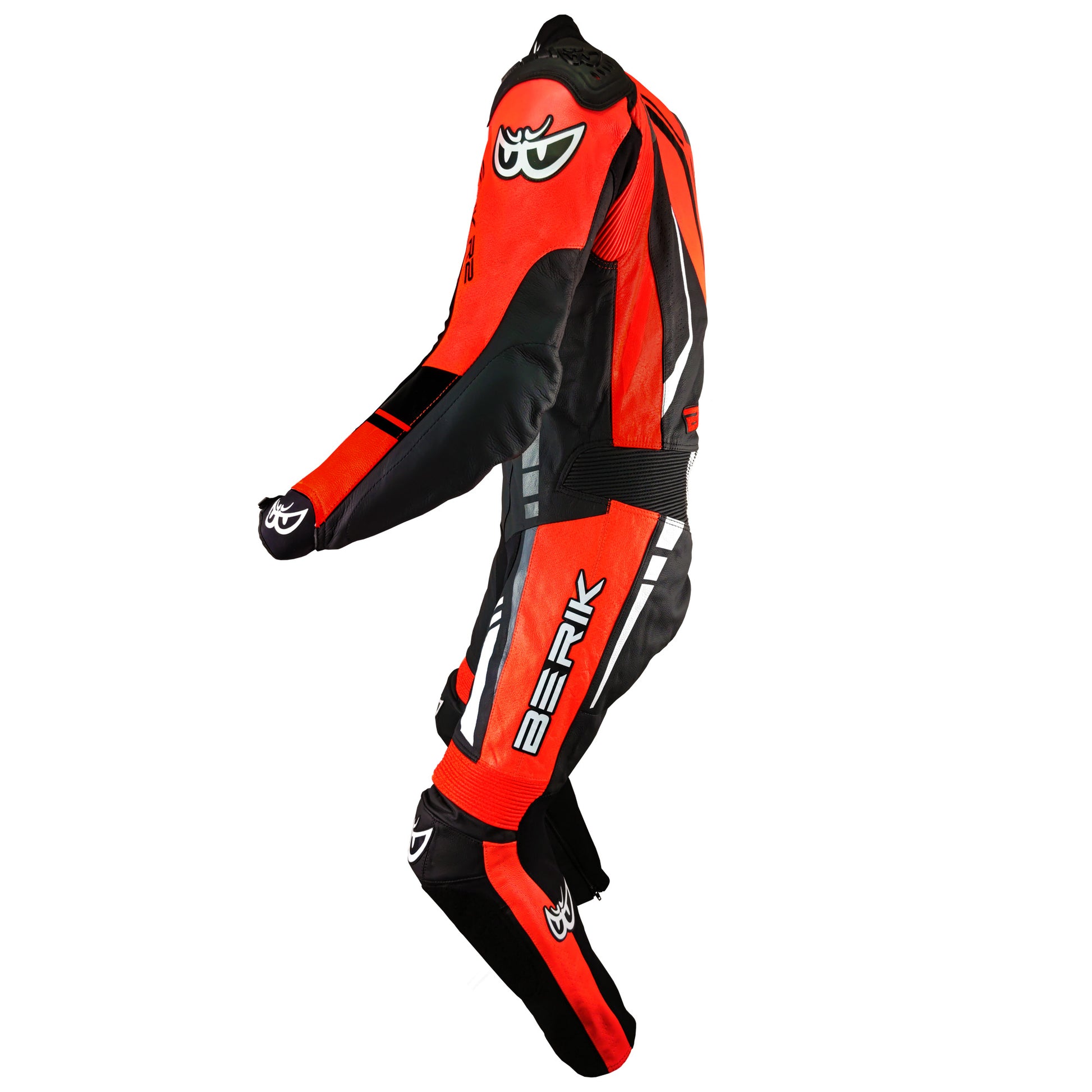 LS1-171334-N-BK BLACK/RED BERIK RACINGSUITS