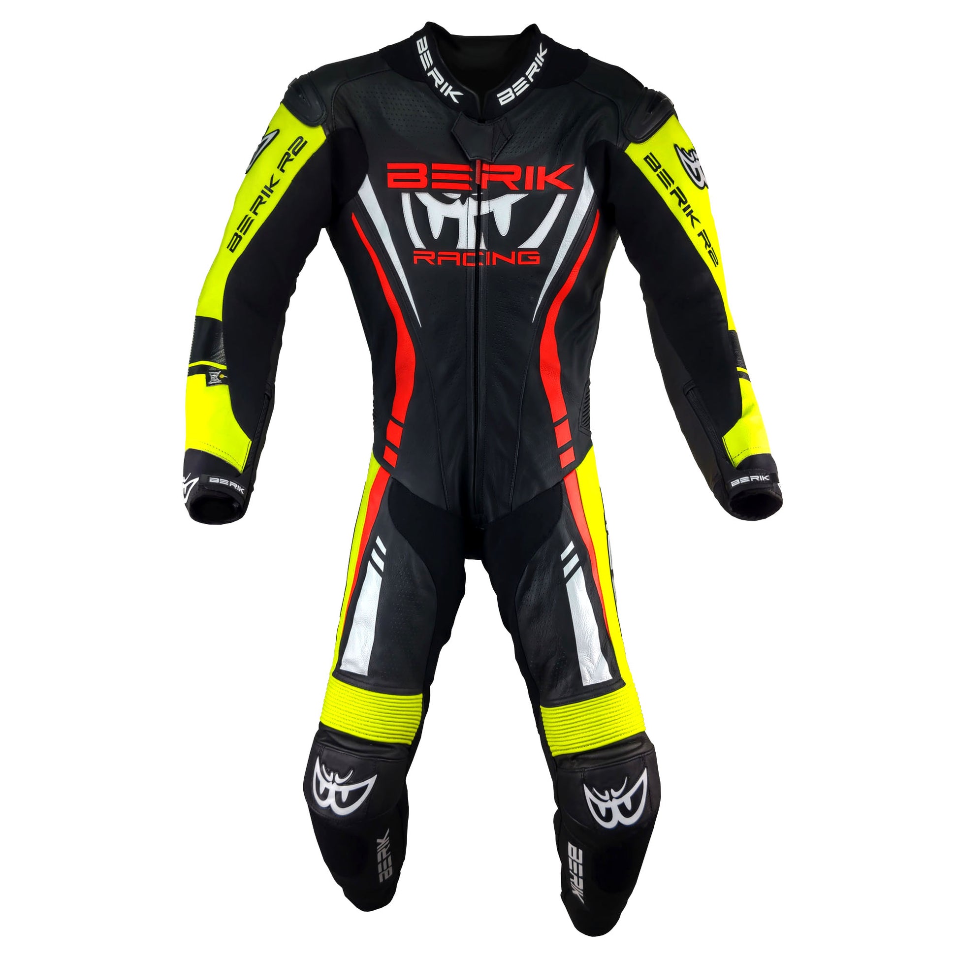 LS1-171334-N-BK BLACK/YELLOW/RED BERIK RACINGSUITS