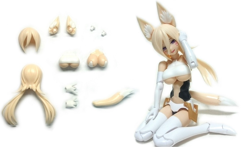 メガミデバイス 改造パーツセット005 朱羅用（弓兵） レビュー メガミ