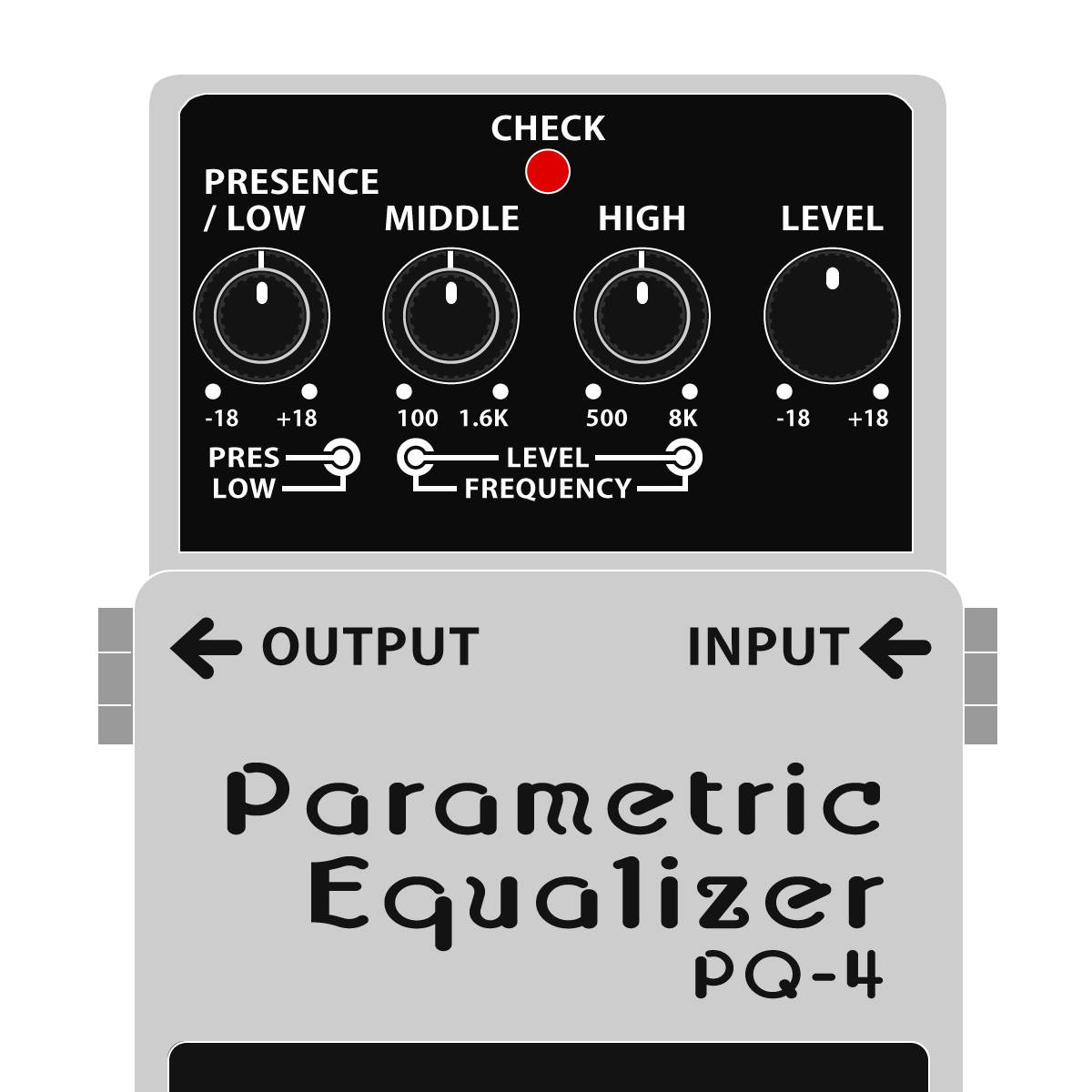 PQ-4 Parametric Equalizer（パラメトリックイコライザー） │ BOSS